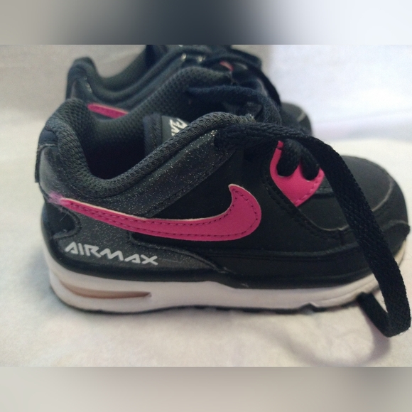 Nike Air Max Kids Shoes - Black and Pink - Picture 1 of 4